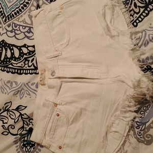 Free People denim shorts